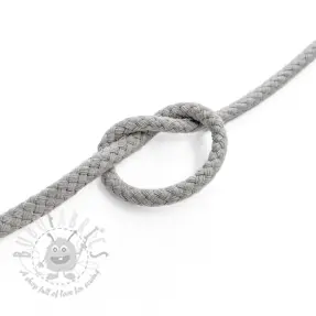 Bomullssnöre 5 mm light grey