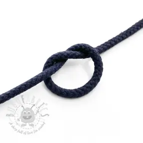 Bomullssnöre 5 mm dark blue