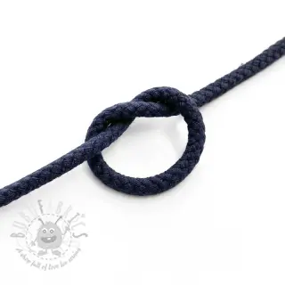 Bomullssnöre 5 mm dark blue
