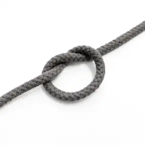 Bavlnená šnúra 5 mm dark grey