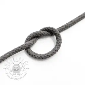 Bomullssnöre 5 mm dark grey