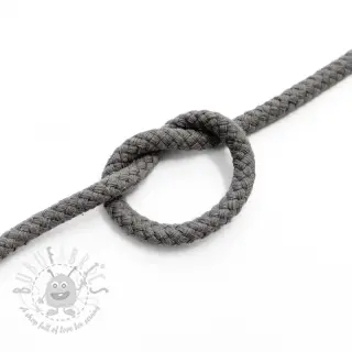 Bomullssnöre 5 mm dark grey