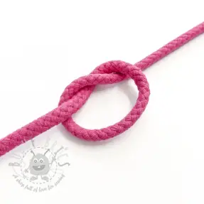 Bomullssnöre 5 mm fuchsia