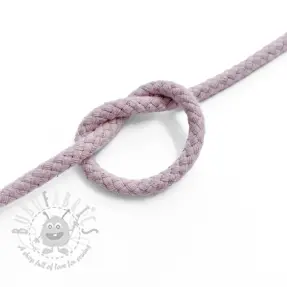 Bomullssnöre 5 mm washed pink