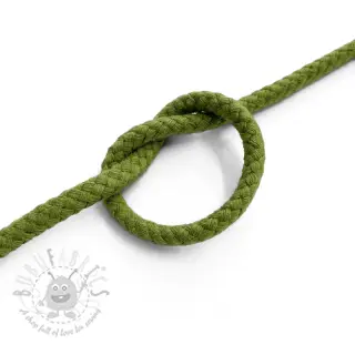Bomullssnöre 5 mm olive green