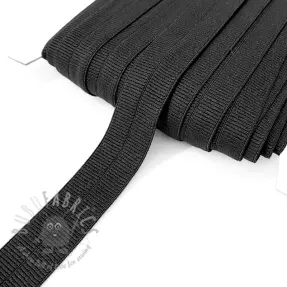 Kantelastik matt 20 mm RIB black