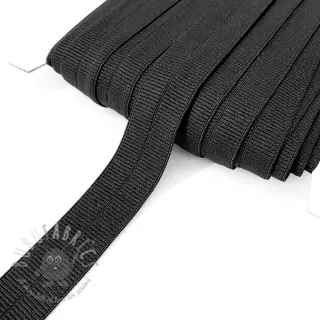 Kantelastik matt 20 mm RIB black