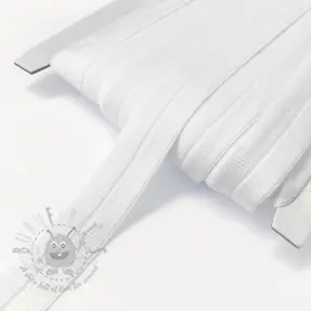 Kantelastik matt 20 mm RIB white
