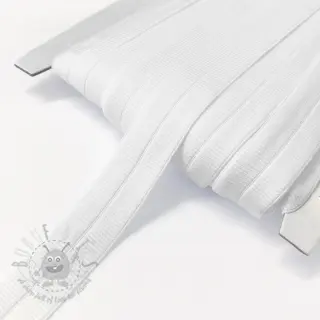 Kantelastik matt 20 mm RIB white