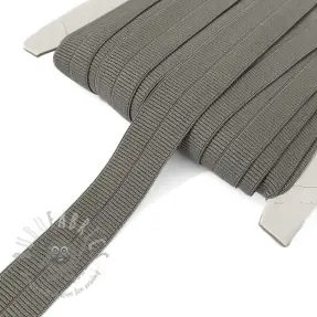 Kantelastik matt 20 mm RIB dark taupe