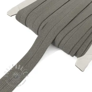 Kantelastik matt 20 mm RIB dark taupe