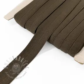 Kantelastik matt 20 mm RIB choco
