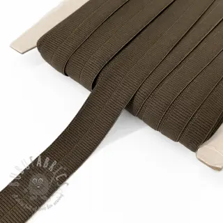 Kantelastik matt 20 mm RIB choco