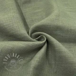 Förtvättat lin old green