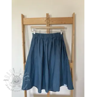 Förtvättat lin blue