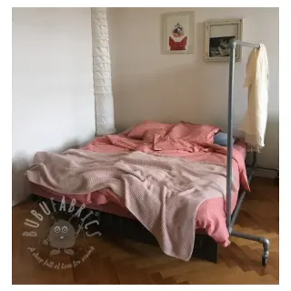 Förtvättat lin old rose