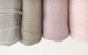 Enfärgad dubbelgasväv bambu