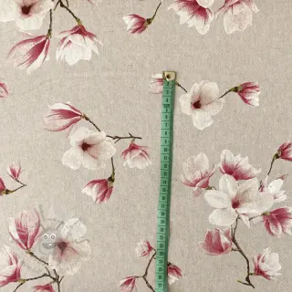 Dekorationstyg Linenlook Floral magnolia bloom