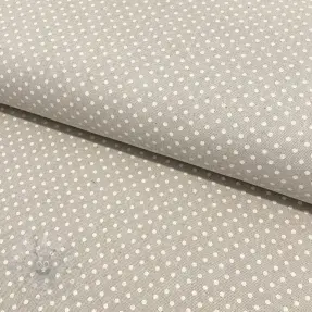 Dekorationstyg Linenlook Basic dots