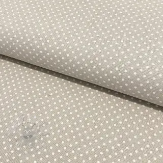 Dekorationstyg Linenlook Basic dots