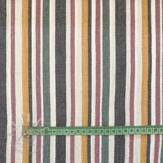 Dubbelgasväv/muslin yarn dyed Stripe purple