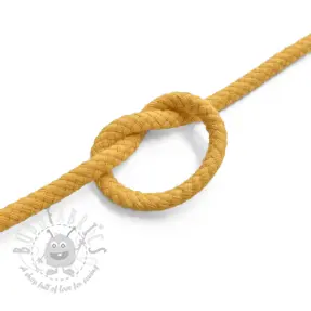 Bomullssnöre 5 mm ochre