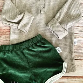 Elastisk frotté dark green