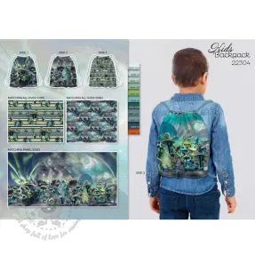 Dekorationstyg KIDS BACKPACK Dragon crew PANEL