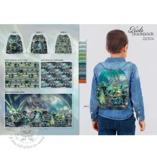 Dekorationstyg KIDS BACKPACK Dragon crew PANEL
