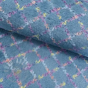 Konstpäls med tyll MULTI blue shadow