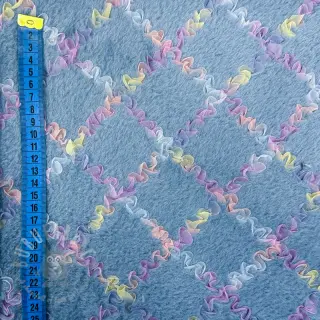 Konstpäls med tyll MULTI blue shadow