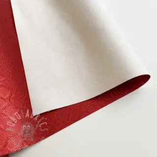 Konstläder SNAKE rouge metal