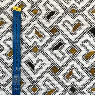 Dekorationstyg jacquard Pagne allover jaune