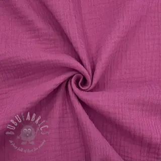 Dubbelgasväv/muslin cerise