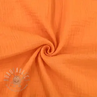 Dubbelgasväv/muslin neon orange