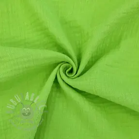 Dubbelgasväv/muslin neon lime