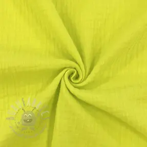 Dubbelgasväv/muslin neon yellow