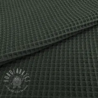 Bomull med vaffelbindning army green