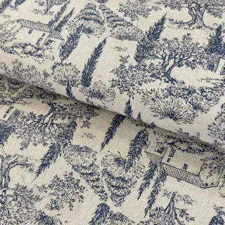 Dekorationstyg Linenlook Toile de lavender