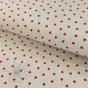 Dekorationstyg Linenlook Little love heart