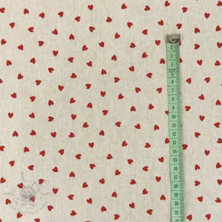 Dekorationstyg Linenlook Little love heart