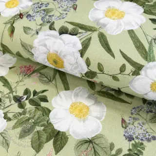 Dekorationstyg Romantic rose garden digital print
