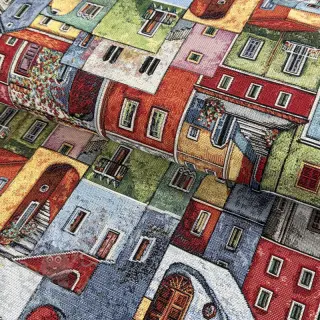 Dekorationstyg GOBELIN PREMIUM Happy colourful village