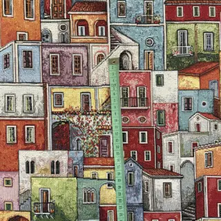Dekoračná látka GOBELIN PREMIUM Happy colourful village