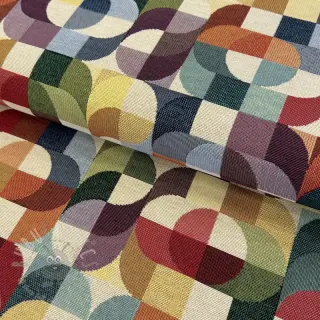 Dekorationstyg GOBELIN PREMIUM Graphic retro shapes