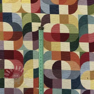 Dekorationstyg GOBELIN PREMIUM Graphic retro shapes