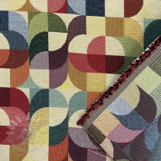 Dekorationstyg GOBELIN PREMIUM Graphic retro shapes
