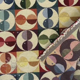 Dekorationstyg GOBELIN PREMIUM Graphic square circle