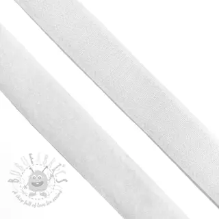 Kardborreband vit 25 mm