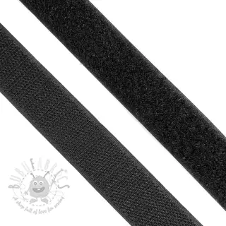 Kardborreband svart 25 mm